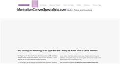Desktop Screenshot of manhattancancerspecialists.com